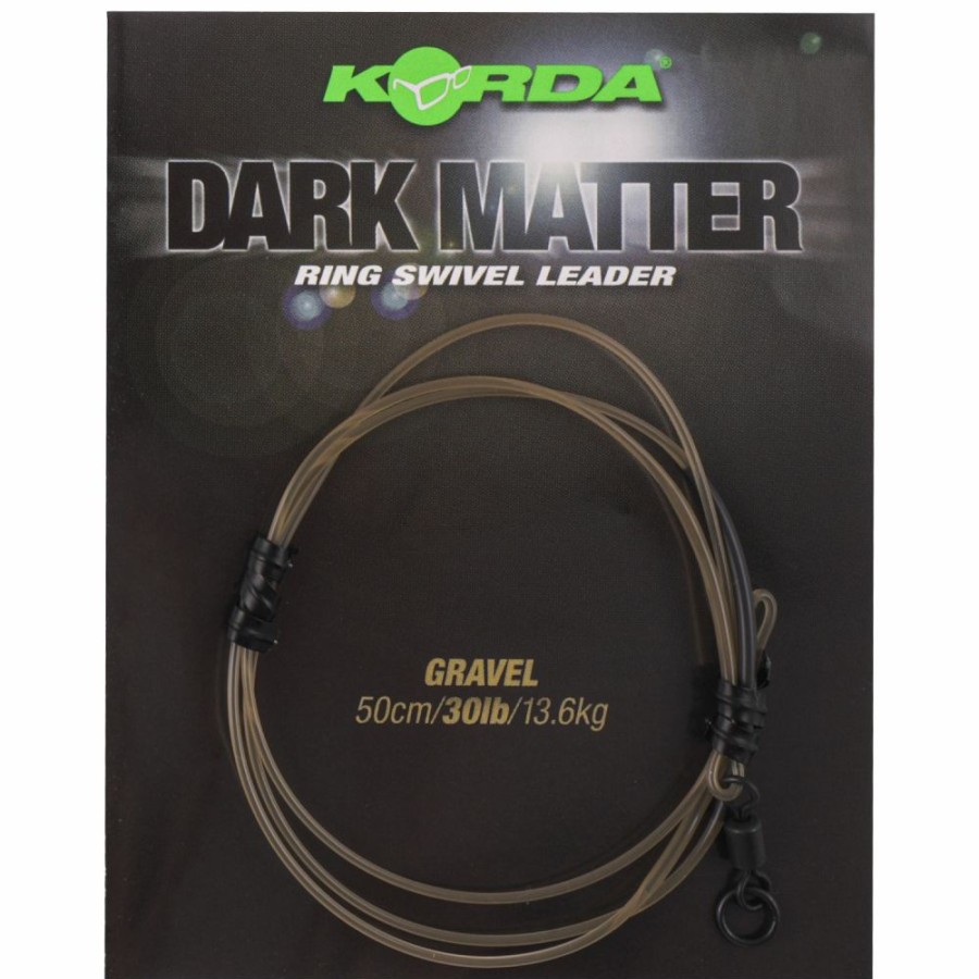 Terminal Tackle * | Deals Korda Dark Matter Ring Swivel Leader 50Cm Terminal Tackle