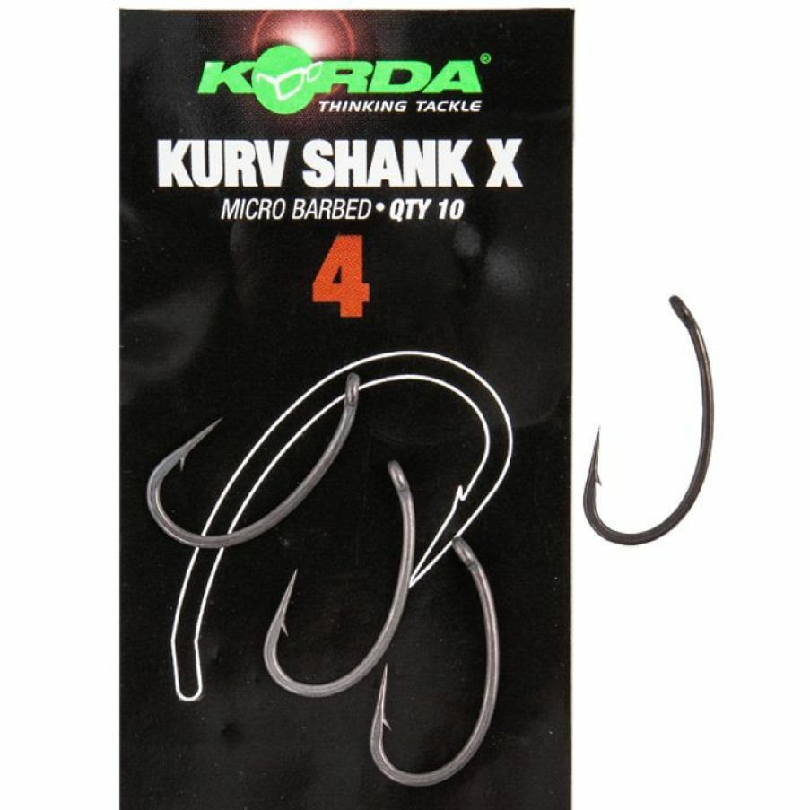 Terminal Tackle * | Discount Korda Kurv Shank X Fishing Hook Terminal Tackle