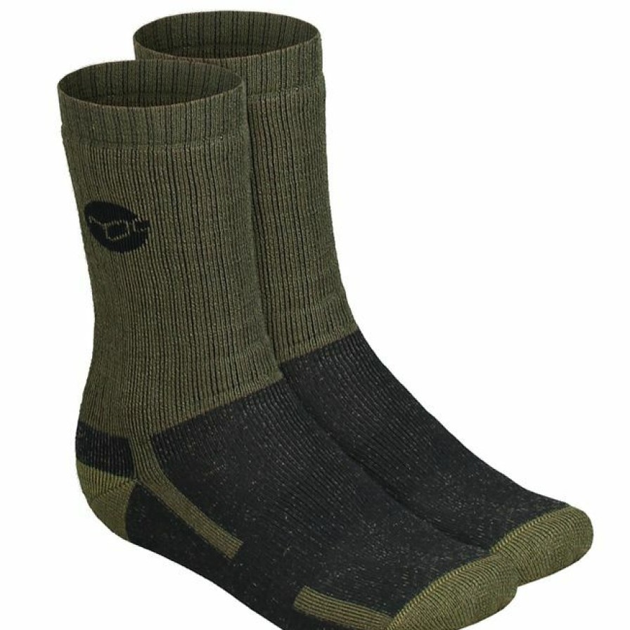 Clothing * | Budget Korda Kore Merino Wool Socks Olive Clothing