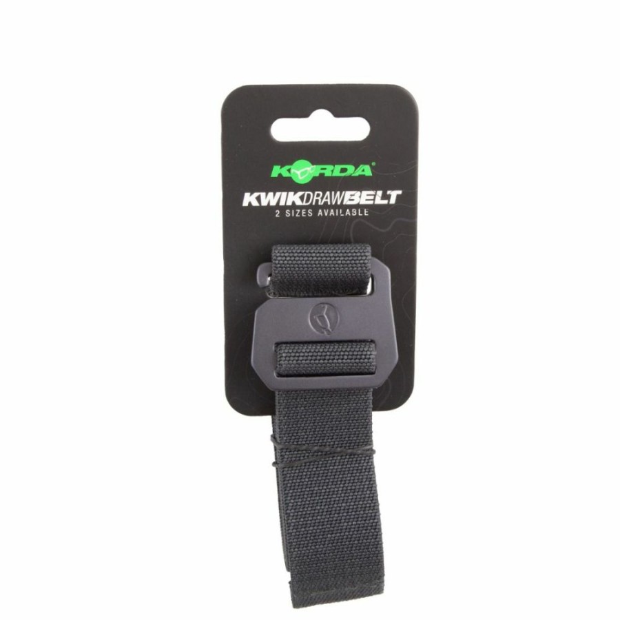 Clothing * | Budget Korda Le Kwik Draw Belt Charcoal Clothing