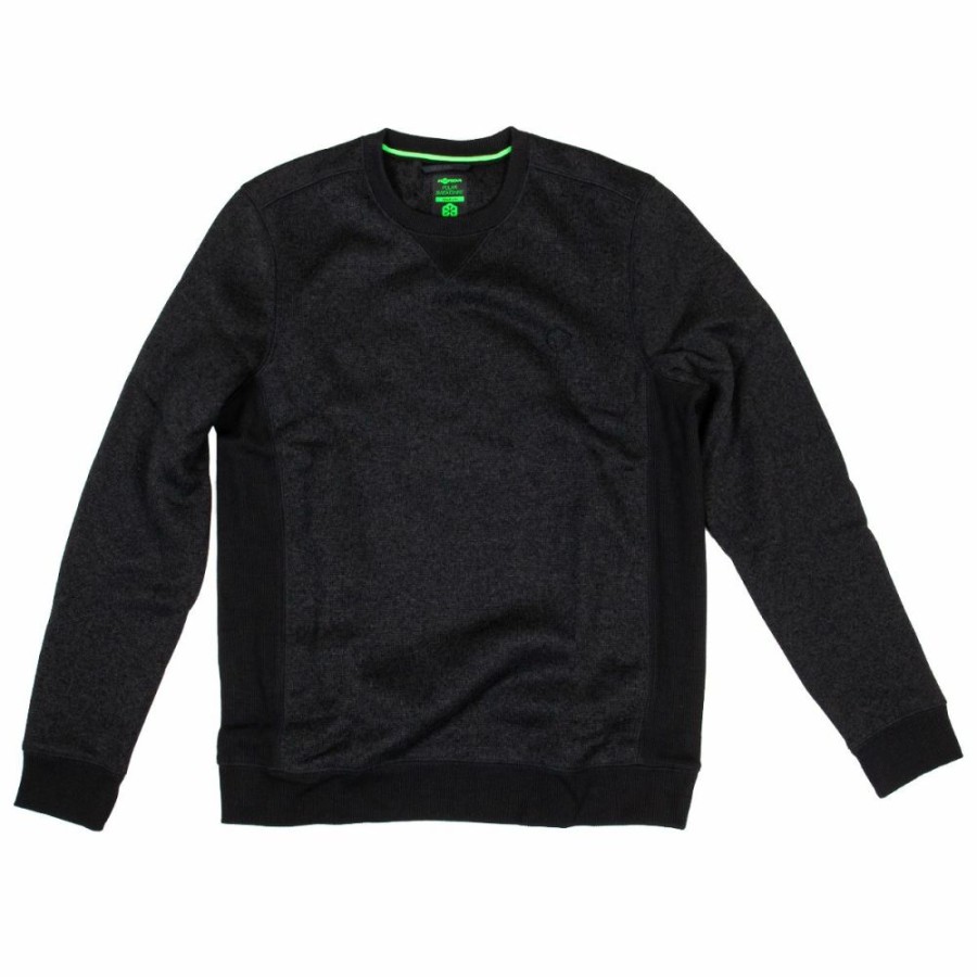 Clothing * | Buy Korda Kore Crew Neck Jumper Charcoal Clothing