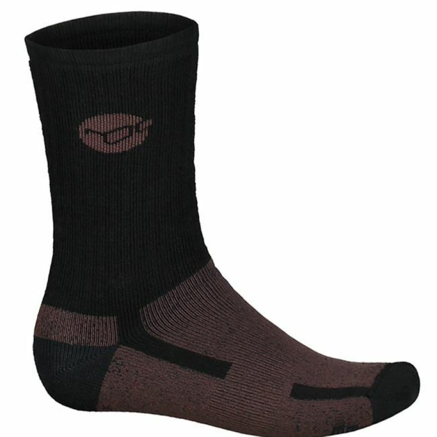 Clothing * | Best Deal Korda Kore Merino Wool Socks Black Clothing