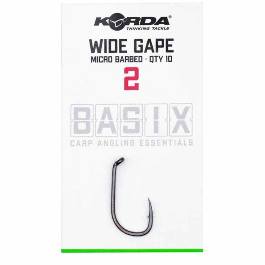 Terminal Tackle * | Deals Korda Basix Wide Gape Hooks Terminal Tackle