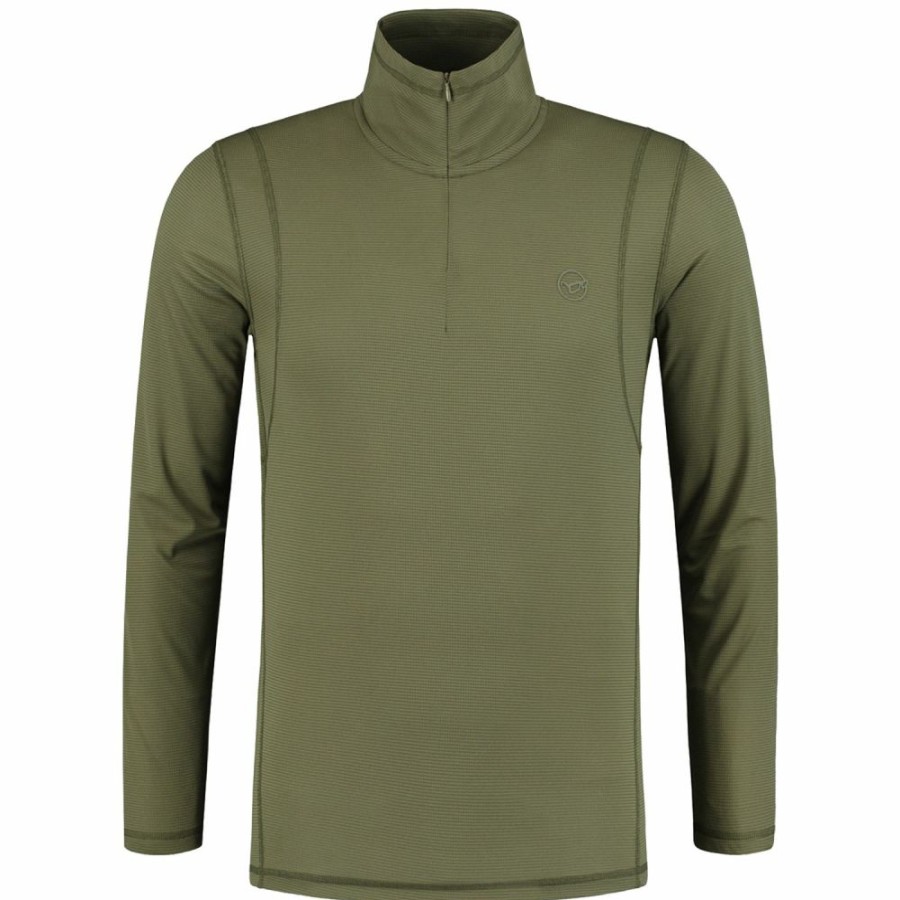 Clothing * | Best Sale Korda Kool Quick Dry Ls Zip Neck Clothing