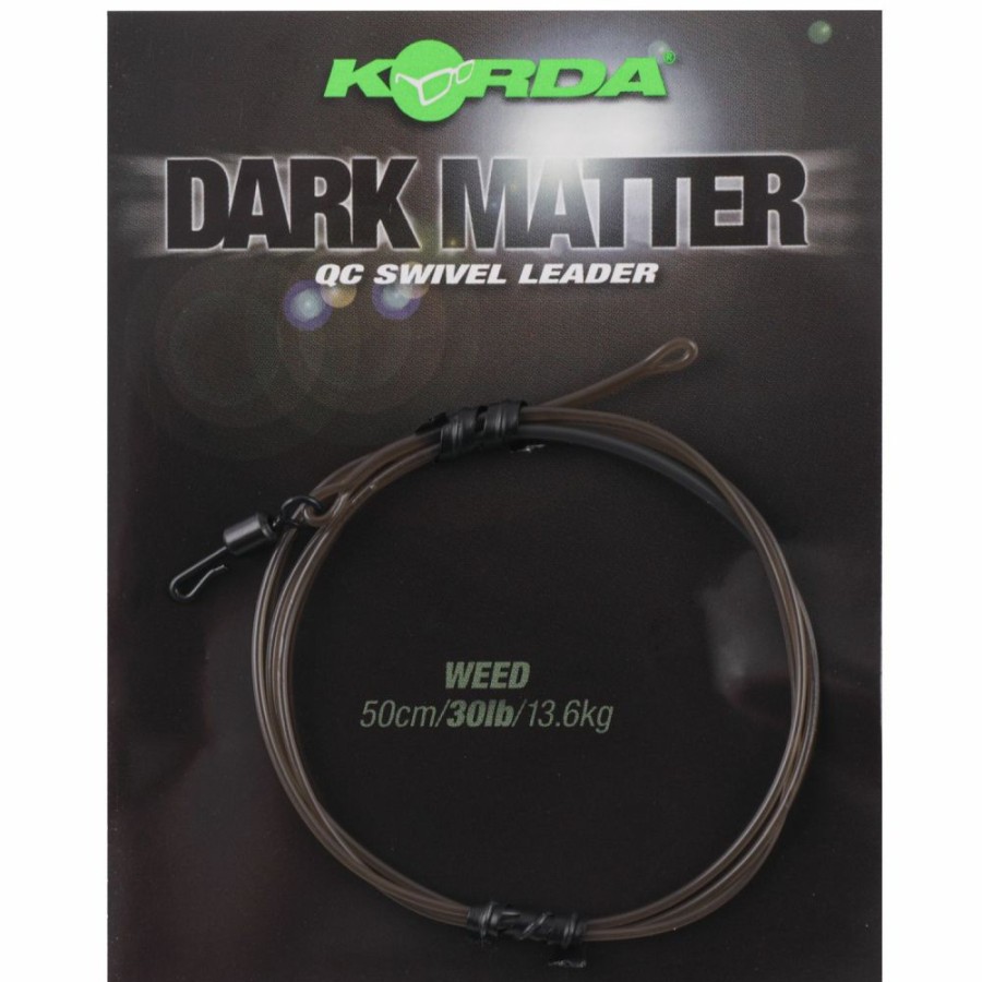 Terminal Tackle * | Best Pirce Korda Dark Matter Qc Swivel Leader 50Cm Terminal Tackle