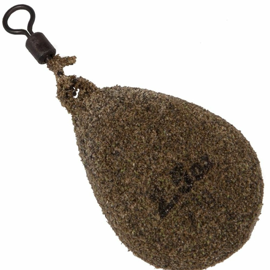 Terminal Tackle * | Wholesale Korda Textured Flat Swivel Pear Lead Terminal Tackle