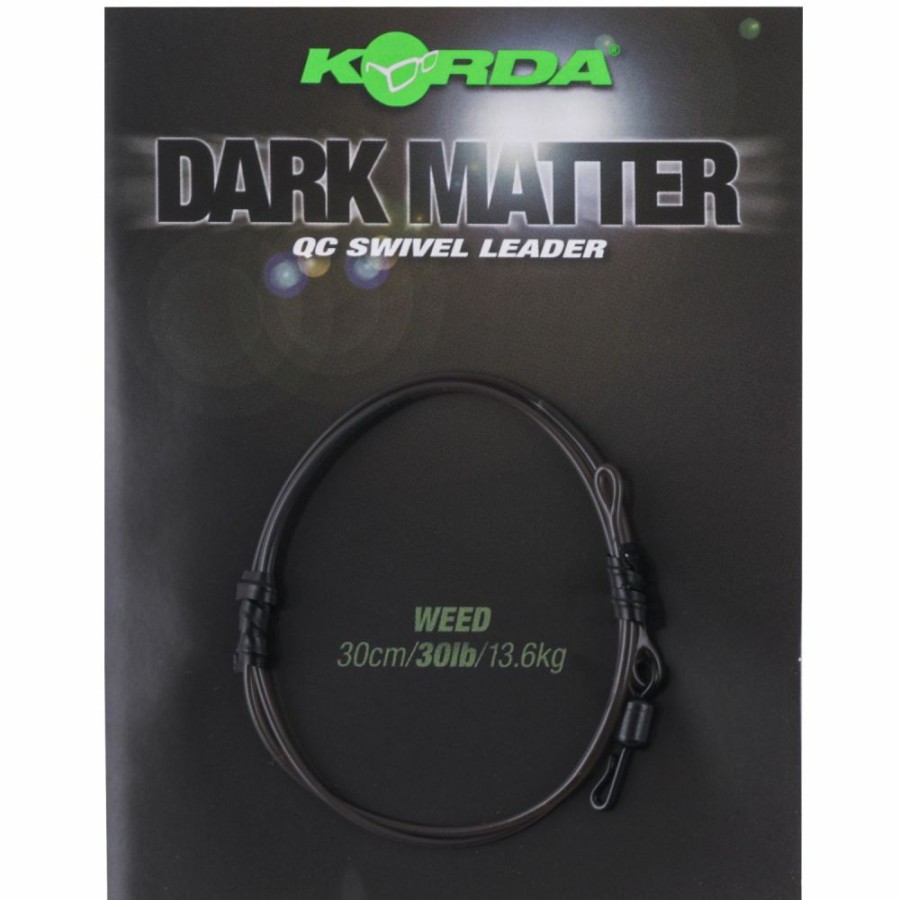 Terminal Tackle * | Hot Sale Korda Dark Matter Qc Swivel Leader 30Cm Terminal Tackle