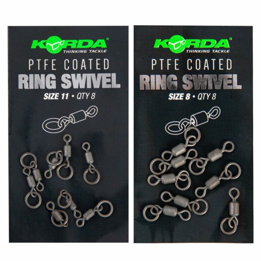 Terminal Tackle * | Promo Korda Ptfe Coated Ring Swivel Terminal Tackle