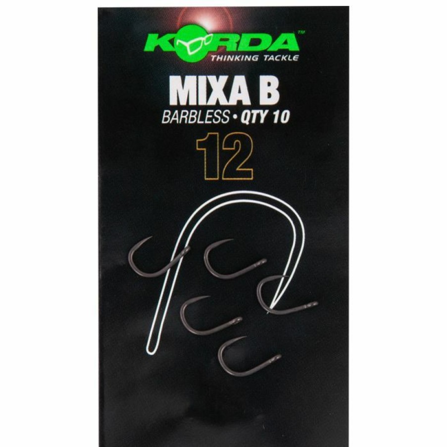 Terminal Tackle * | Top 10 Korda Mixa Barbless Hook Terminal Tackle