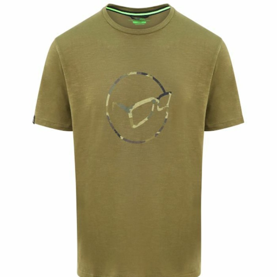 Clothing * | Promo Korda Le Distressed Logo Olive T-Shirt Clothing