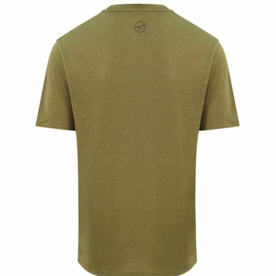 Clothing * | Promo Korda Le Distressed Logo Olive T-Shirt Clothing