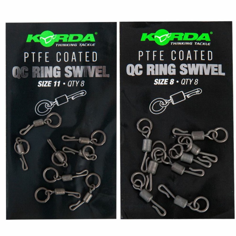 Terminal Tackle * | Cheap Korda Ptfe Coated Qc Ring Swivel Terminal Tackle