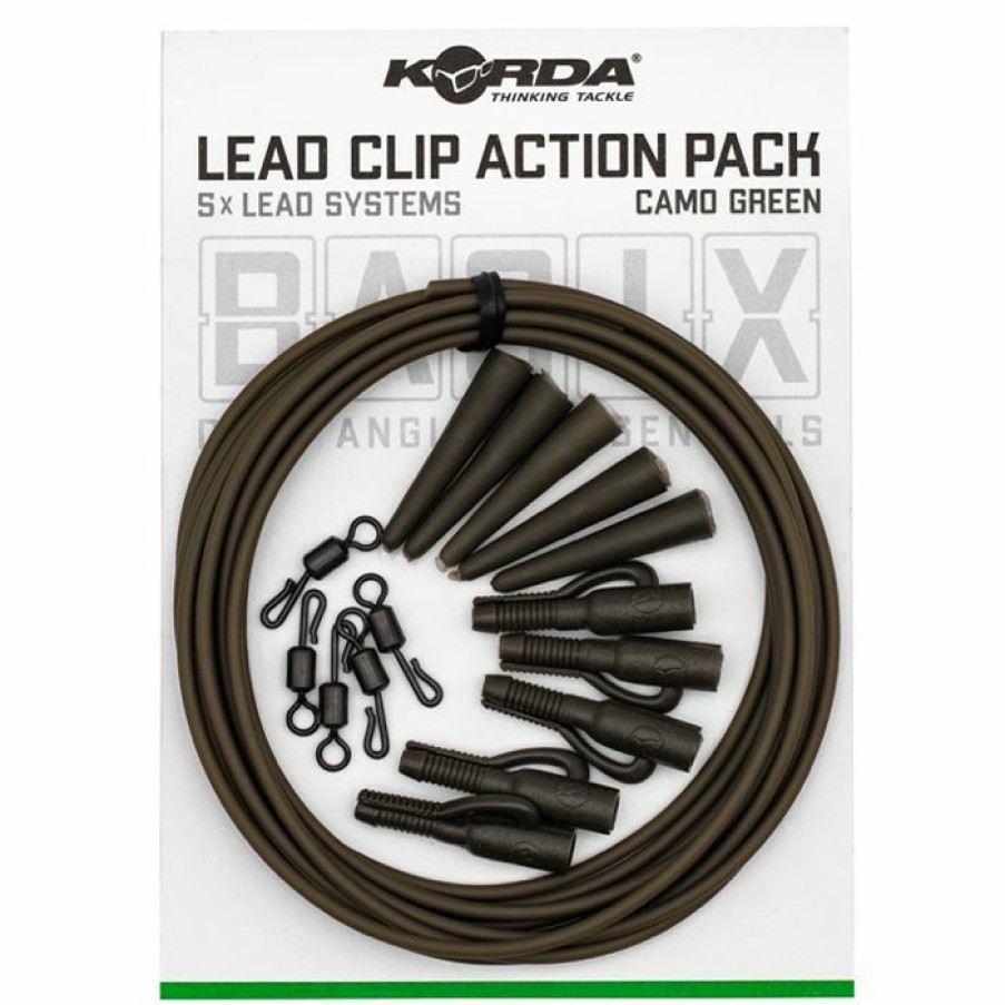 Terminal Tackle * | Flash Sale Korda Basix Lead Clip Action Pack Terminal Tackle