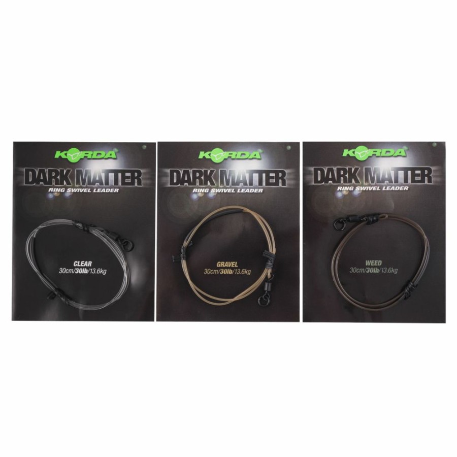 Terminal Tackle * | Best Reviews Of Korda Dark Matter Ring Swivel Leader 30Cm Terminal Tackle