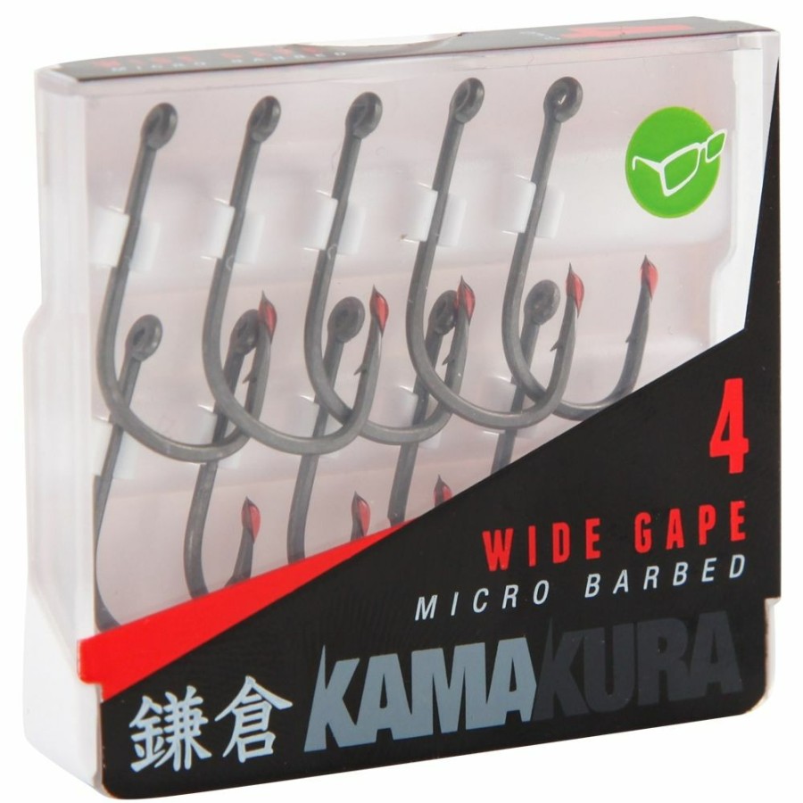 Terminal Tackle * | Flash Sale Korda Kamakura Sharpened Wide Gape Hook Terminal Tackle